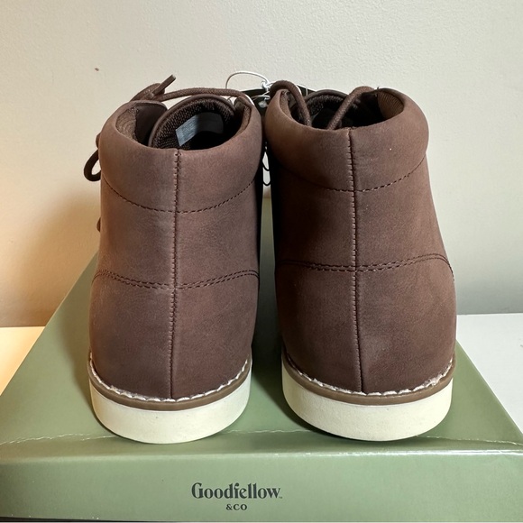 New Goodfellow Men’s Gibson Brown Faux Suede Brown Chukka Boot Size 13 - Picture 6 of 9